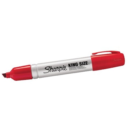 Bsc Preferred Red Sharpie King Size Markers, 12PK BUY00086955